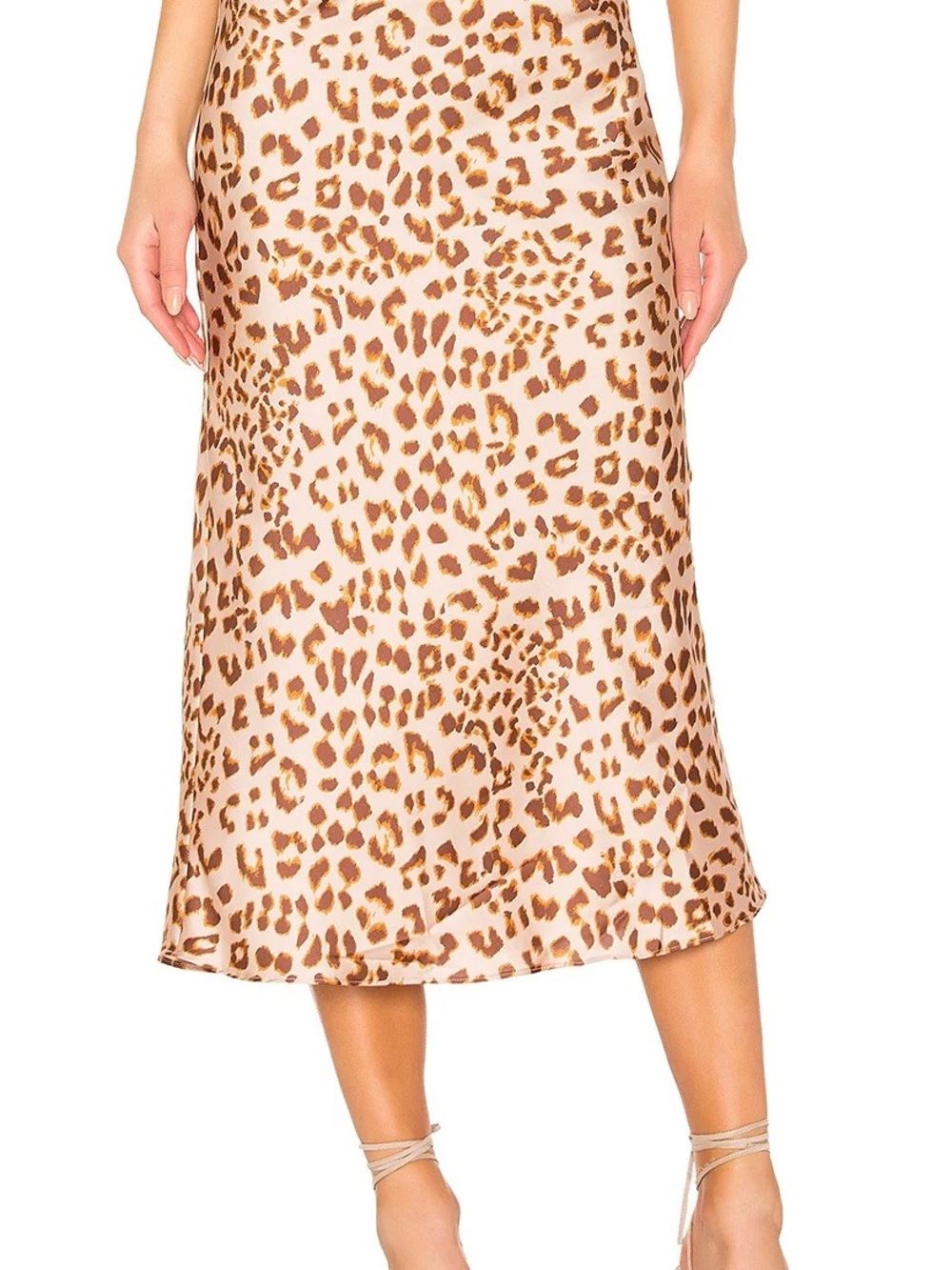 Free People Midi Leopard Skirt